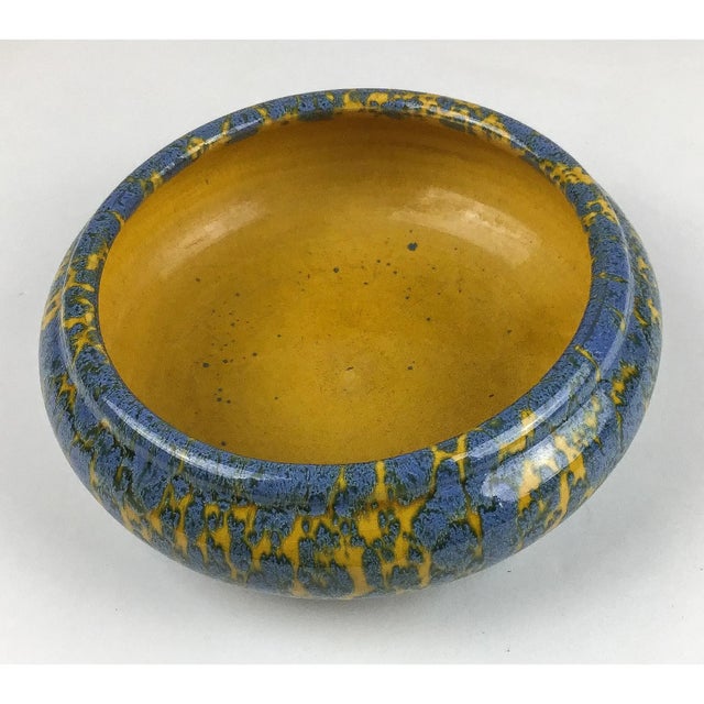 Ceramic Vintage Artisan Ceramic Fruit Bowl For Sale - Image 7 of 11