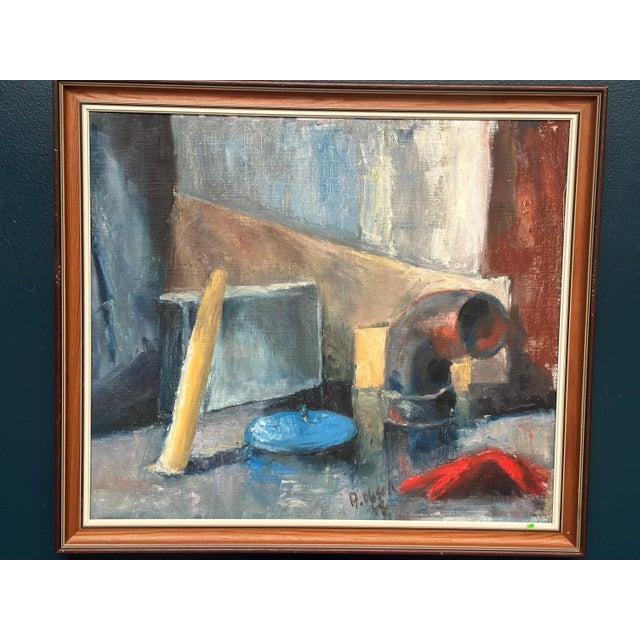 R. Olsson, Still Life, 1950s, Oil on Canvas, Framed For Sale - Image 15 of 18