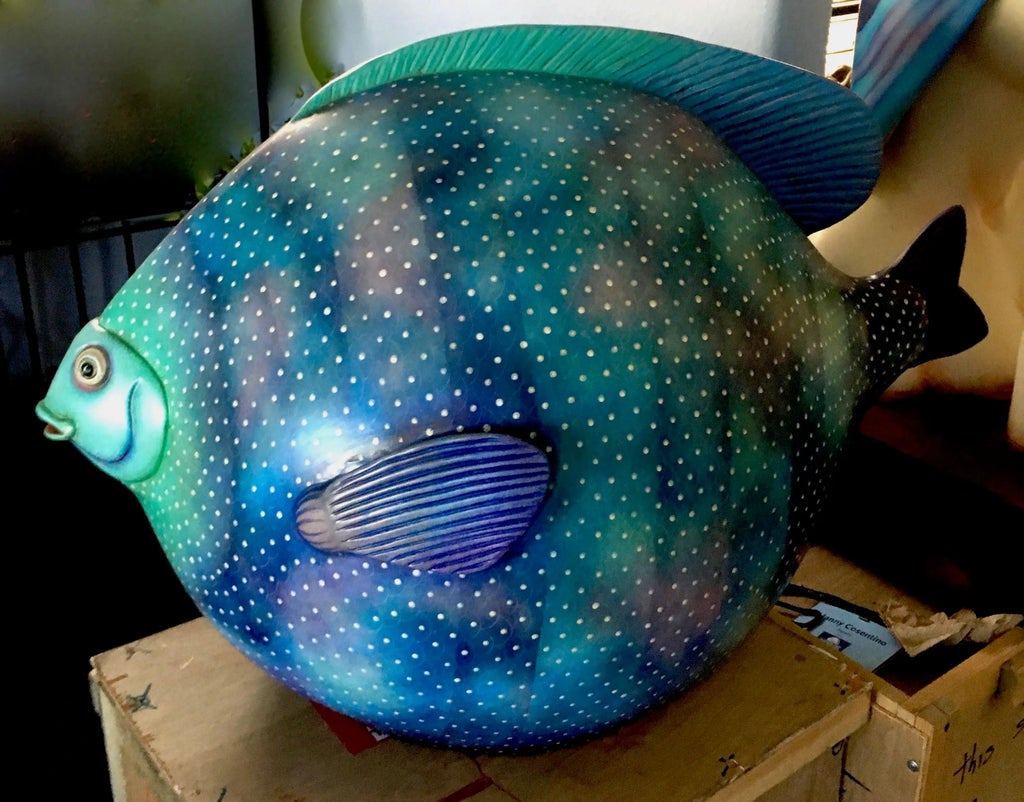 Sergio Bustamante Signed Ceramic Fish Sculptures - a Pair | Chairish