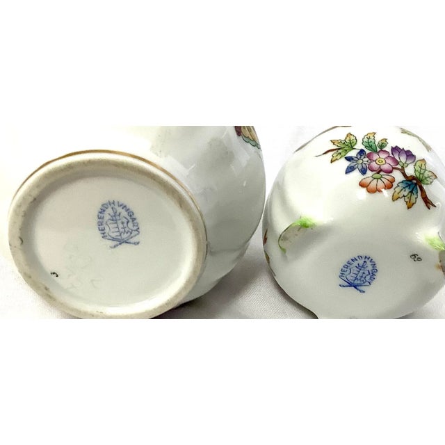 Set of Vintage Queen Victoria Porcelain, Trinket Dish and Small Vase For Sale - Image 10 of 11