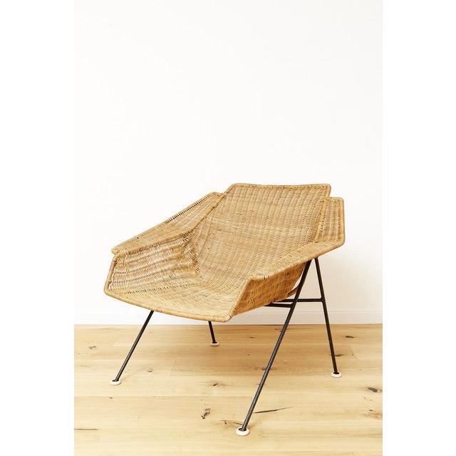 Mid-Century Rattan Lounge Chair, 1960s For Sale - Image 14 of 15