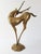 1970s Dancing Stag, Antelope, Doe, and Fawn in Gilded Brass, 1970s For Sale - Image 5 of 11
