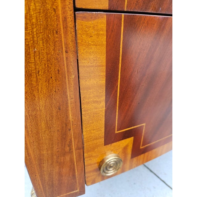 Maitland Smith Louis XVI Mahogany Chest of Drawers For Sale - Image 11 of 15