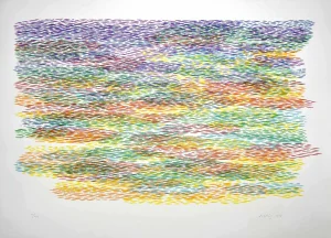 Kalithea - Original Lithograph by Piero Dorazio - 1977 1977