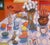 Textile Large Oil Interior With Still Life Table Hartman For Sale - Image 7 of 7