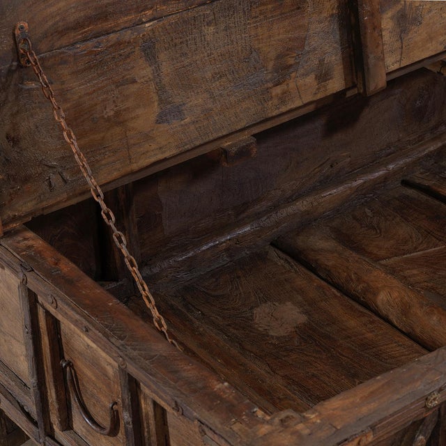 1950s Vintage Cross-Fronted Blanket Chest, 1950s For Sale - Image 5 of 10