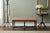 1960s Louis XVI Style Ebonized Bench With Tufted Coral Jacquard Upholstery For Sale - Image 9 of 12