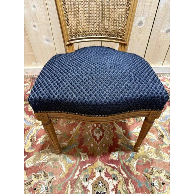 Louis XVI Style Office Chair in Solid Wood For Sale - Image 3 of 7