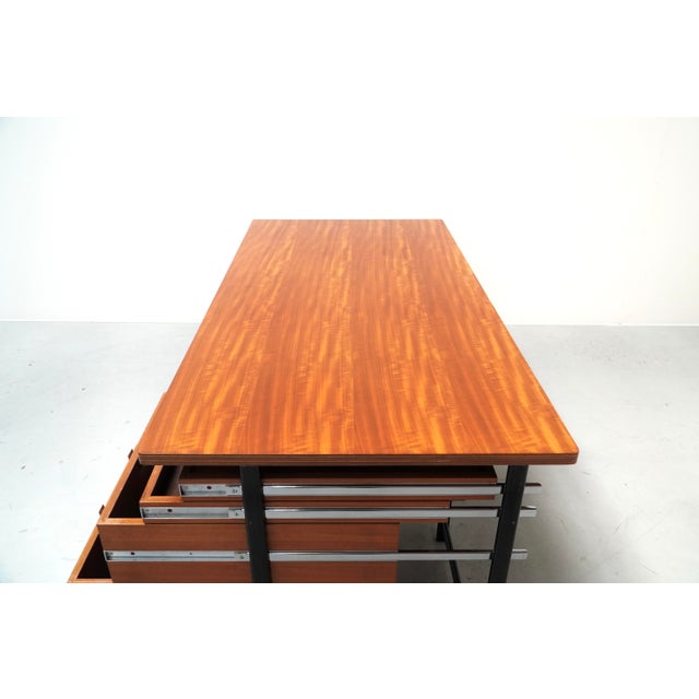 Vintage Writing Desk by Jules Wabbes for Mobilier Universel, Belgium, 1960s For Sale - Image 12 of 16