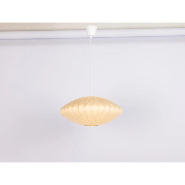 Metal Mid-Century German Cocoon Pendant Lamp from Goldkant Leuchten, 1960s For Sale - Image 7 of 10