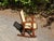 Vintage Mid Century Child Size Small Cane Rocking Chair Rocker For Sale - Image 13 of 14