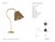 Amber Lewis by Visual Comfort Signature Dume 24" Arched Table Lamp in Hand-Rubbed Antique Brass with Natural Abaca Shade...