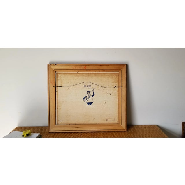 70's Vintage Rural Homestead Landscape Oil Painting For Sale - Image 11 of 12