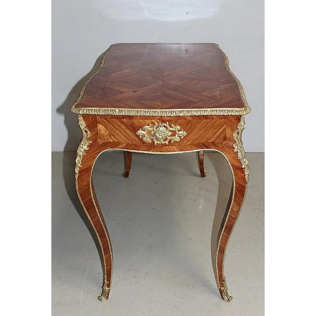 19th Century Louis XV Table in Marquetry For Sale - Image 5 of 9