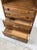 Vintage Campaign Style Oak Wall Unit With Brass Hardware For Sale - Image 16 of 17
