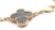 Metal Mid 20th Century Van Cleef & Arpels Alhambra Rose Gold Obsidian Bracelet For Sale - Image 7 of 12