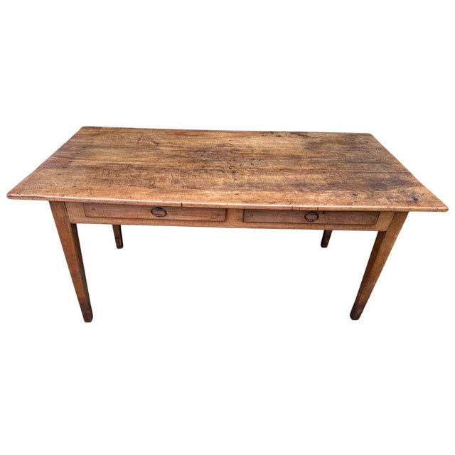 Louis Philippe Farmhouse Table in Cherry Wood, 1880 For Sale - Image 15 of 18