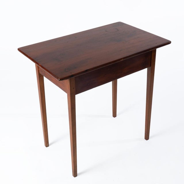 19th Century Tapered Leg Pine One Drawer Stand For Sale - Image 4 of 12