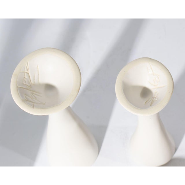 Ceramic Peter Saenger White Porcelain Sake Set For Sale - Image 7 of 8