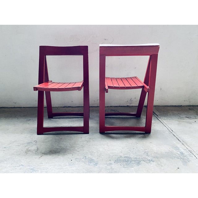 Vintage Trieste Folding Chairs by Aldo Jacober for Bazzani, Set of 2 For Sale - Image 17 of 18