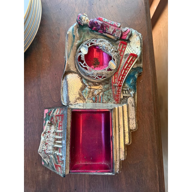 1930s Arts & Crafts Hall British Tree With Mirror and Storage Bench by Harris Lebus For Sale - Image 11 of 13