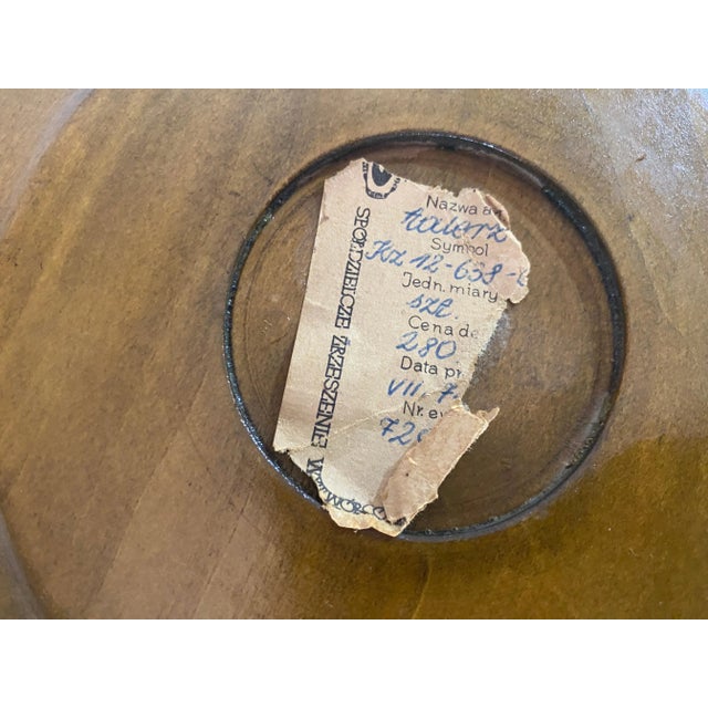 Large Scandinavian Wood Plate, 1960s For Sale - Image 9 of 10