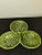 Boho Chic Triangle Green Cabbage Majolica Nut or Olive Dish From Portugal For Sale - Image 3 of 3