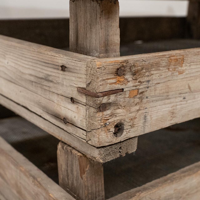 Rustic Antique Harvest Sieve – Rustic Wooden Grain Sifter For Sale - Image 3 of 14