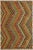 1990s Abstract Brown/Green Hand-Woven Kilim Wool Rug -5'3 X 6'7 For Sale