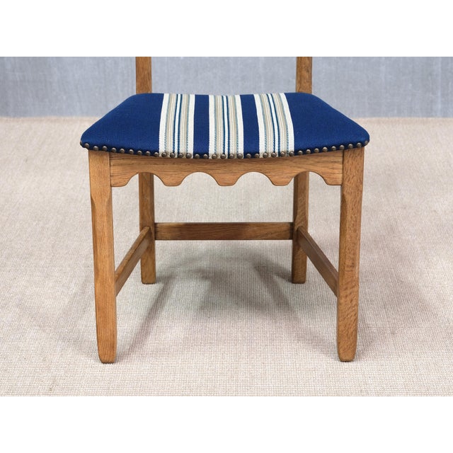 Vintage Danish Oak Dining Chairs by Henning Kjærnulf for Nyrup Furniture Factory, 1960s, Set of 6 For Sale - Image 12 of 16