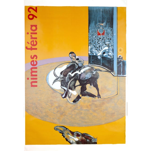 Francis Bacon Feria Nimes did this art print poster in 1969/1992 printed in serigraphy Artist Bacon, Francis Printer Caza,...