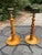 Vintage English Oak Open Barley Twist Candlesticks - A Pair For Sale - Image 13 of 15
