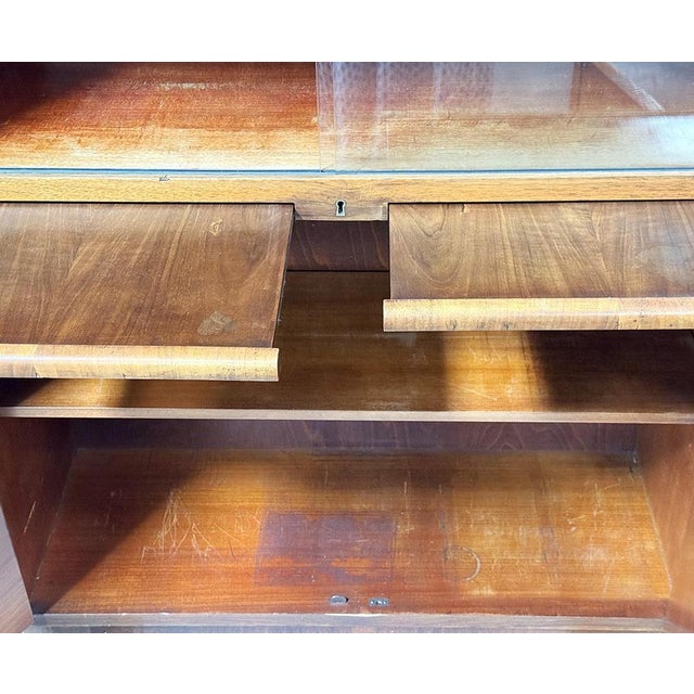 Wood Art Deco Bookcase from Bohemia, 1930s For Sale - Image 7 of 8