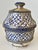 Late 20th Century Vintage Moroccan Fez Pottery Lidded Jobbana Jar With Silver Filigree Circa 1980 For Sale - Image 5 of 12