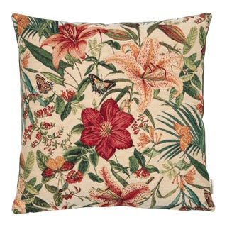 Exotic Garden Woven Cushion With Feather Filler - 42x42cm (17"x17") For Sale