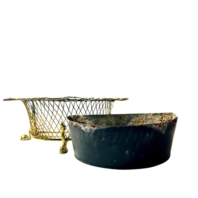 Early 19th Century Early 19th Century French Bronze Regency Jardiniere With Dolphins For Sale - Image 5 of 11