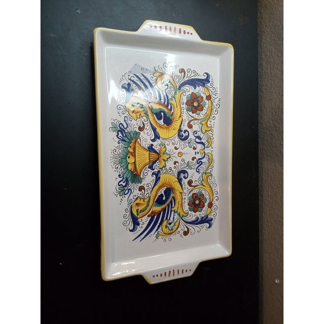 1980s Deruta Ceramiche Platter, Made in Italy For Sale - Image 5 of 5