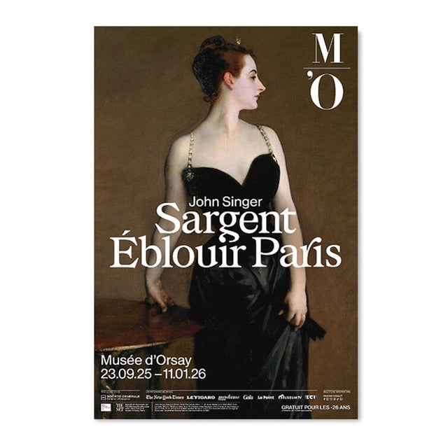 John Singer Sargent Madame X Exhibition Poster Size: 15.7 x 23.6 in / 40 x 60 cm Sold unframed