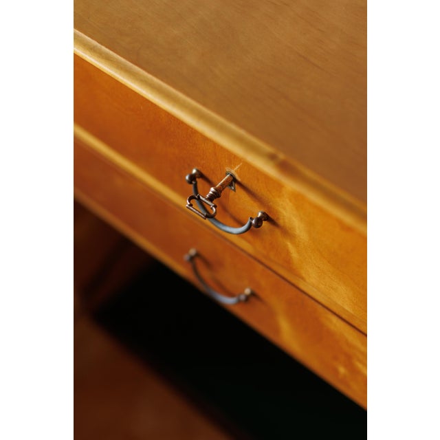 Mid Century Flame Birch Sideboard For Sale - Image 14 of 15