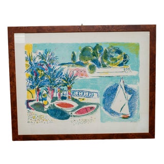 Enrico Paolucci, Beach Motif, 20th Century, Vintage Lithograph For Sale