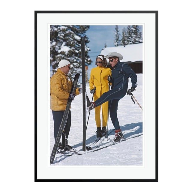 Vail Skiers 1964 by Slim Aarons Black Framed C-Print For Sale