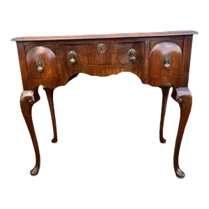 Antique Queen Anne Quality Walnut Lowboy Table, 19th Century