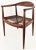 Brown Vintage Hans Wegner Teak and Cane Model J H 501 Chair For Sale - Image 8 of 13