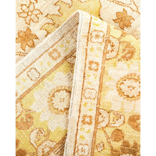 Vintage Tribal Hand Knotted Wool Area Rug, Ivory - 6'3" X 9'0" For Sale In New York - Image 6 of 9