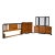 Vintage Bassett “Lotus Garden” Ebony & Pecan Bedroom Suite For Sale