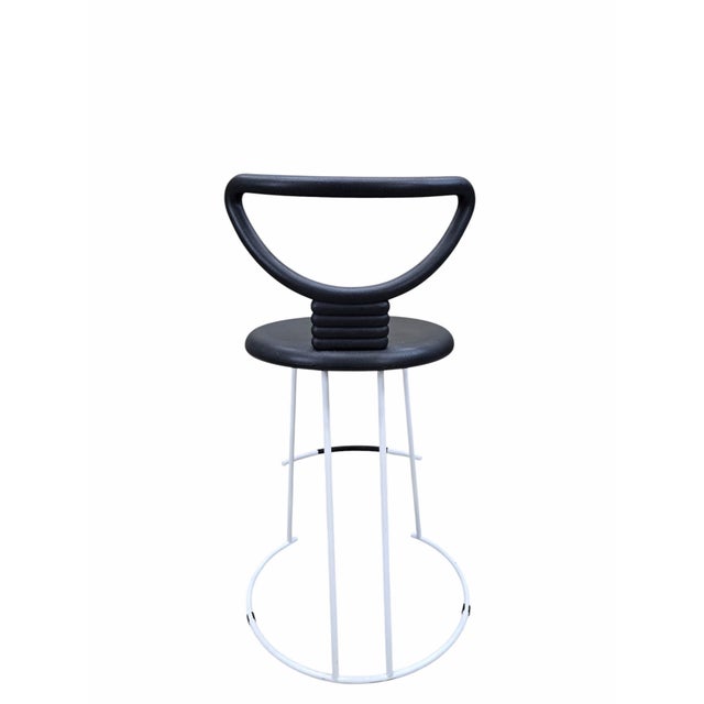 Late 20th Century MCM Nardis Stool by Nobu by Fasem - Pair For Sale - Image 5 of 10