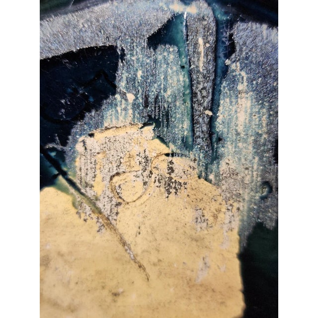 Mid-Century Studio Pottery Large Tri-Handled Drip Glaze Vase For Sale In Atlanta - Image 6 of 7