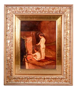 Paul Peel Watercolor Copy, After the Bath