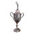 Antique 1913 English Silver Plated Athletics Trophy For Sale