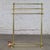 Late 20th Century Hollywood Regency Style Solid Brass Freestanding Towel Stand Triple Tiered Bars For Sale - Image 18 of 18